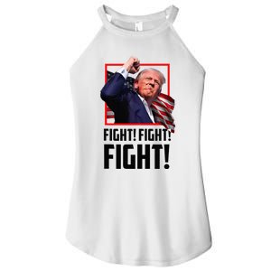 Trump Fight 2024 Trump Shot Fight Trump 2024 Women's Perfect Tri Rocker Tank