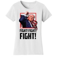 Trump Fight 2024 Trump Shot Fight Trump 2024 Women's T-Shirt