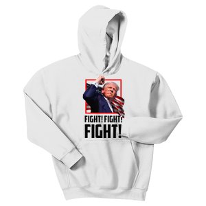 Trump Fight 2024 Trump Shot Fight Trump 2024 Kids Hoodie