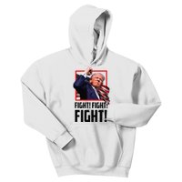 Trump Fight 2024 Trump Shot Fight Trump 2024 Kids Hoodie