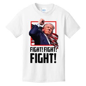 Trump Fight 2024 Trump Shot Fight Trump 2024 Kids T-Shirt