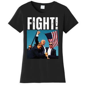 Trump Fight 2024 Trump Shot Fight Trump 2024 Women's T-Shirt