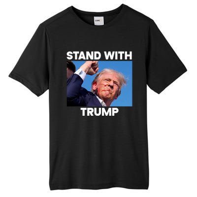 Trump Fight 2024 Trump Shot Fight Trump 2024 Tall Fusion ChromaSoft Performance T-Shirt