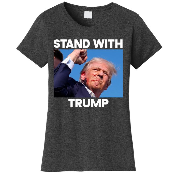 Trump Fight 2024 Trump Shot Fight Trump 2024 Women's T-Shirt