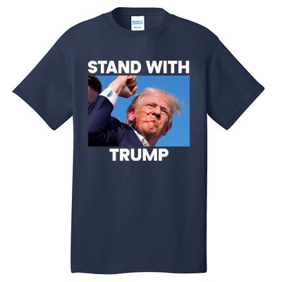 Trump Fight 2024 Trump Shot Fight Trump 2024 Tall T-Shirt