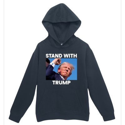 Trump Fight 2024 Trump Shot Fight Trump 2024 Urban Pullover Hoodie