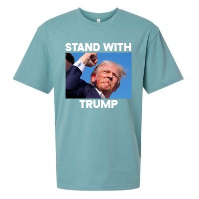 Trump Fight 2024 Trump Shot Fight Trump 2024 Sueded Cloud Jersey T-Shirt