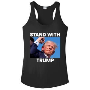 Trump Fight 2024 Trump Shot Fight Trump 2024 Ladies PosiCharge Competitor Racerback Tank