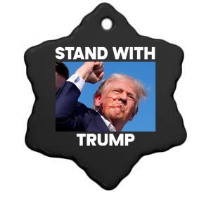 Trump Fight 2024 Trump Shot Fight Trump 2024 Ceramic Star Ornament