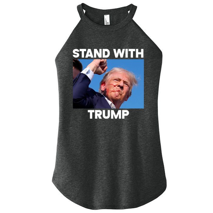 Trump Fight 2024 Trump Shot Fight Trump 2024 Women's Perfect Tri Rocker Tank