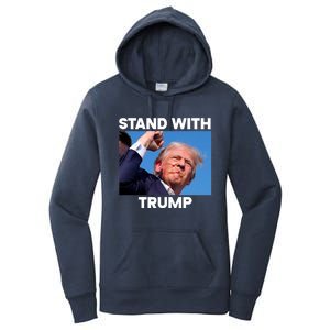 Trump Fight 2024 Trump Shot Fight Trump 2024 Women's Pullover Hoodie