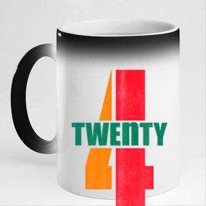 Twenty Four 24 Spoof Birthday Logo 11oz Black Color Changing Mug