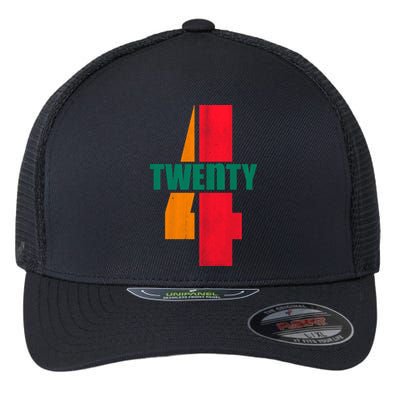 Twenty Four 24 Spoof Birthday Logo Flexfit Unipanel Trucker Cap