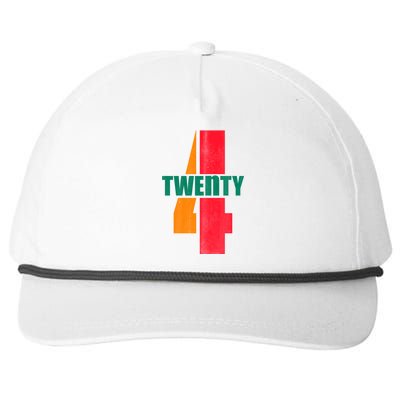 Twenty Four 24 Spoof Birthday Logo Snapback Five-Panel Rope Hat