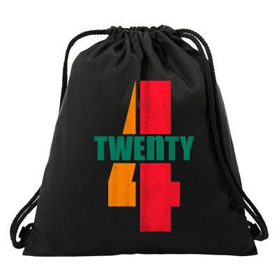 Twenty Four 24 Spoof Birthday Logo Drawstring Bag