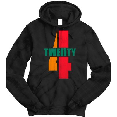 Twenty Four 24 Spoof Birthday Logo Tie Dye Hoodie