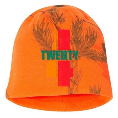 Twenty Four 24 Spoof Birthday Logo Kati - Camo Knit Beanie