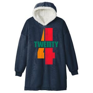 Twenty Four 24 Spoof Birthday Logo Hooded Wearable Blanket