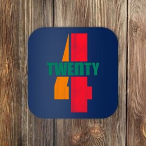 Twenty Four 24 Spoof Birthday Logo Coaster