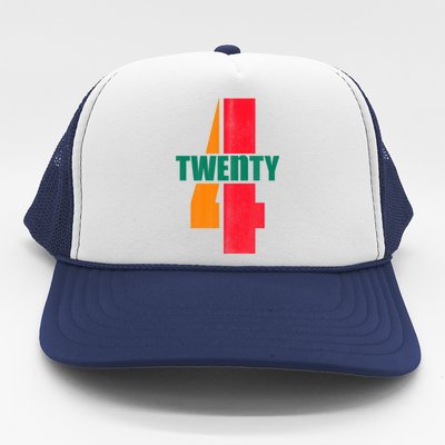 Twenty Four 24 Spoof Birthday Logo Trucker Hat