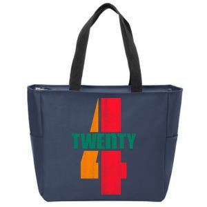 Twenty Four 24 Spoof Birthday Logo Zip Tote Bag