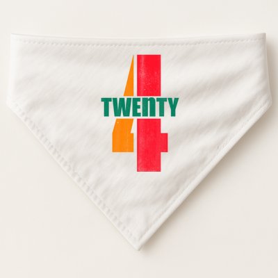 Twenty Four 24 Spoof Birthday Logo USA-Made Doggie Bandana