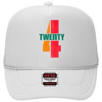 Twenty Four 24 Spoof Birthday Logo High Crown Mesh Back Trucker Hat