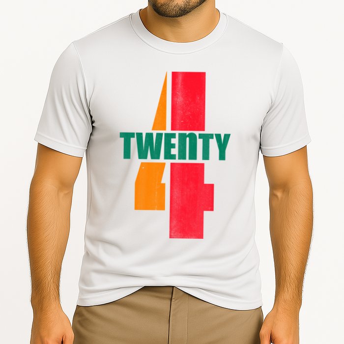 Twenty Four 24 Spoof Birthday Logo Cooling Performance Crew T-Shirt