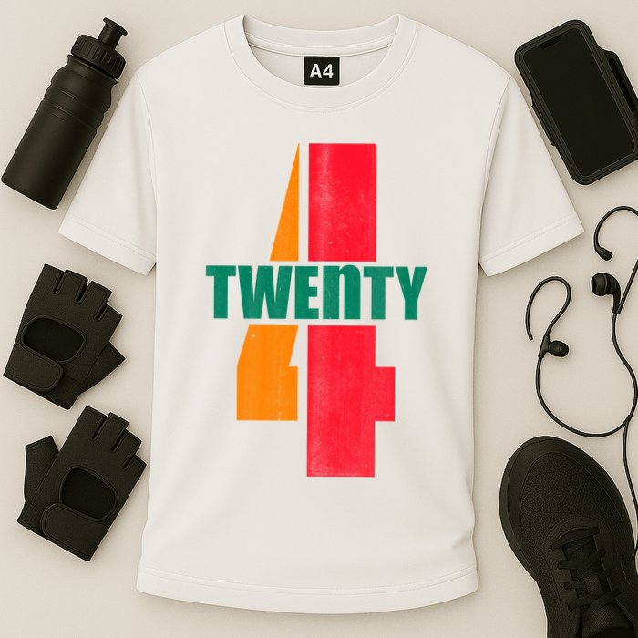 Twenty Four 24 Spoof Birthday Logo Cooling Performance Crew T-Shirt