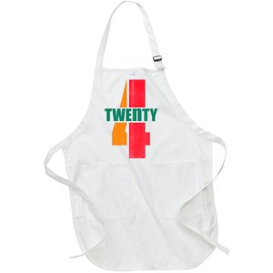 Twenty Four 24 Spoof Birthday Logo Full-Length Apron With Pockets