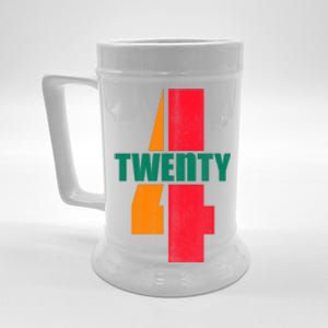 Twenty Four 24 Spoof Birthday Logo Beer Stein