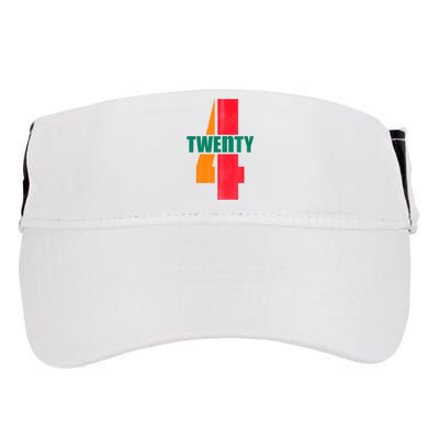 Twenty Four 24 Spoof Birthday Logo Adult Drive Performance Visor