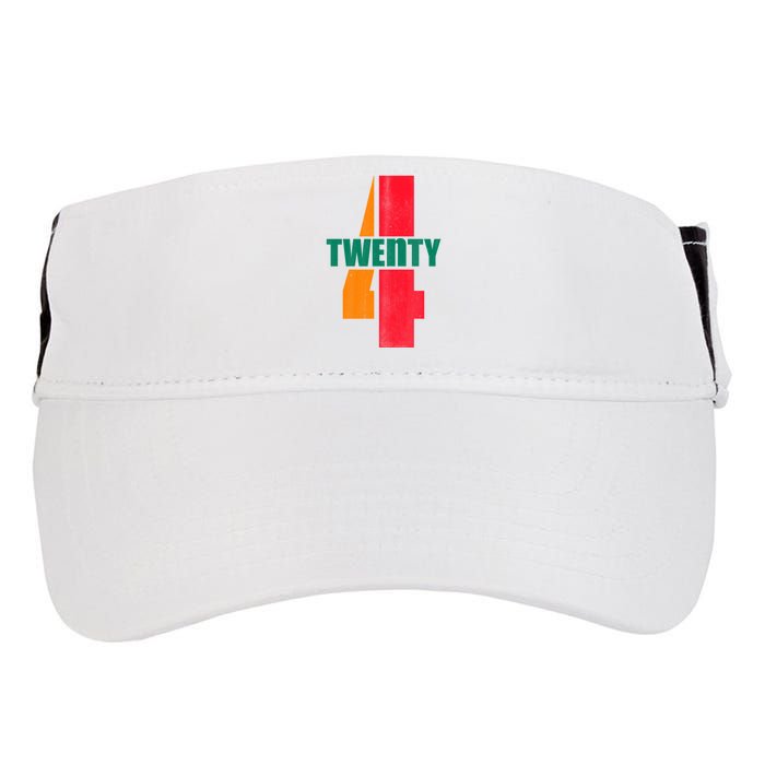 Twenty Four 24 Spoof Birthday Logo Adult Drive Performance Visor
