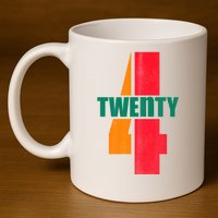 Twenty Four 24 Spoof Birthday Logo 11oz C Handle Ceramic Mug