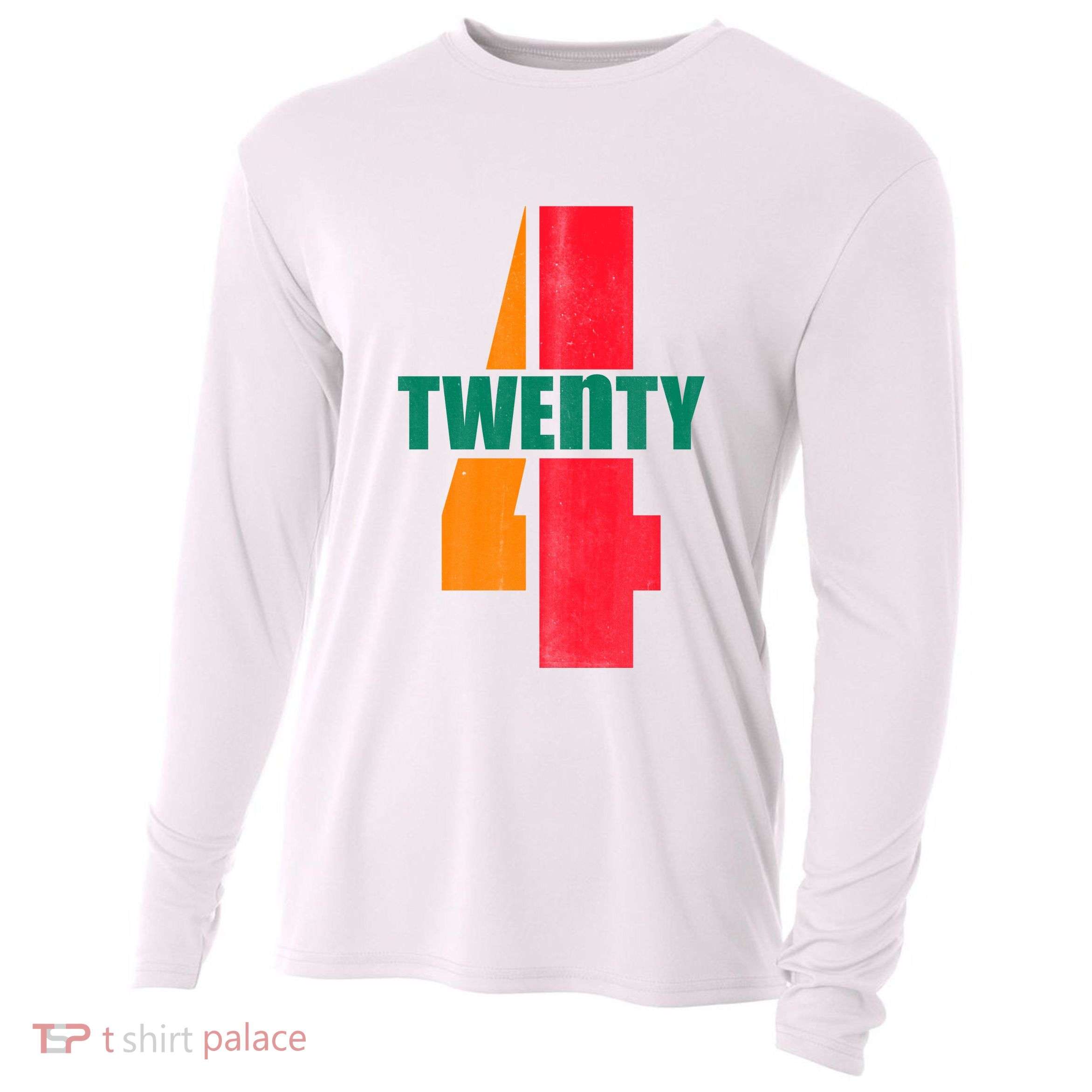 Twenty Four 24 Spoof Birthday Logo Cooling Performance Long Sleeve Crew