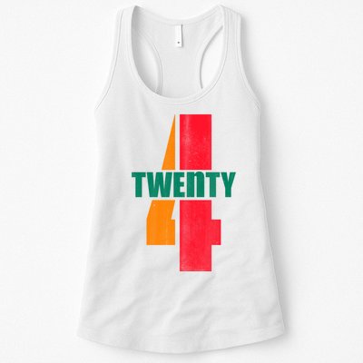 Twenty Four 24 Spoof Birthday Logo Womens Tank Top