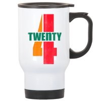 Twenty Four 24 Spoof Birthday Logo Stainless Steel Travel Mug