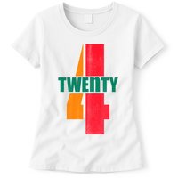 Twenty Four 24 Spoof Birthday Logo Womens T-Shirt