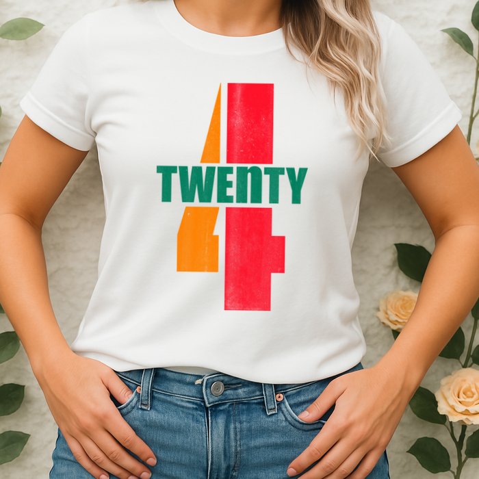 Twenty Four 24 Spoof Birthday Logo Womens T-Shirt