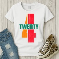Twenty Four 24 Spoof Birthday Logo Womens T-Shirt