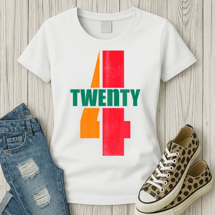 Twenty Four 24 Spoof Birthday Logo Womens T-Shirt