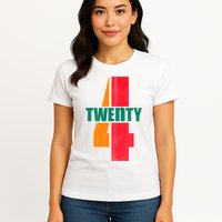 Twenty Four 24 Spoof Birthday Logo Womens T-Shirt