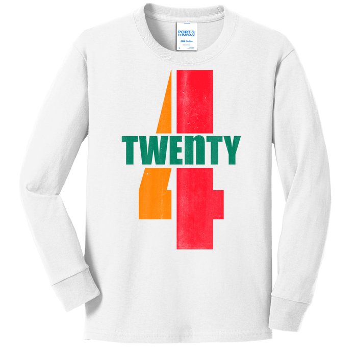 Twenty Four 24 Spoof Birthday Logo Kids Long Sleeve Shirt