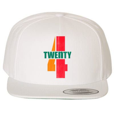 Twenty Four 24 Spoof Birthday Logo Wool Snapback Cap