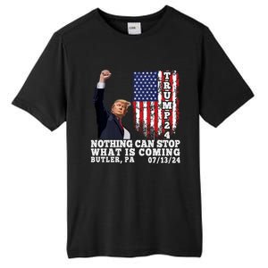 Trump Fight 2024 Butler Pennsylvania Assasination Attempt Tall Fusion ChromaSoft Performance T-Shirt