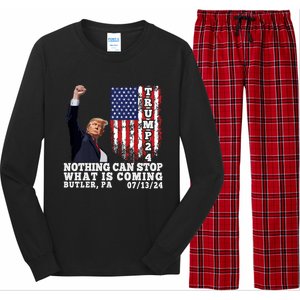 Trump Fight 2024 Butler Pennsylvania Assasination Attempt Long Sleeve Pajama Set