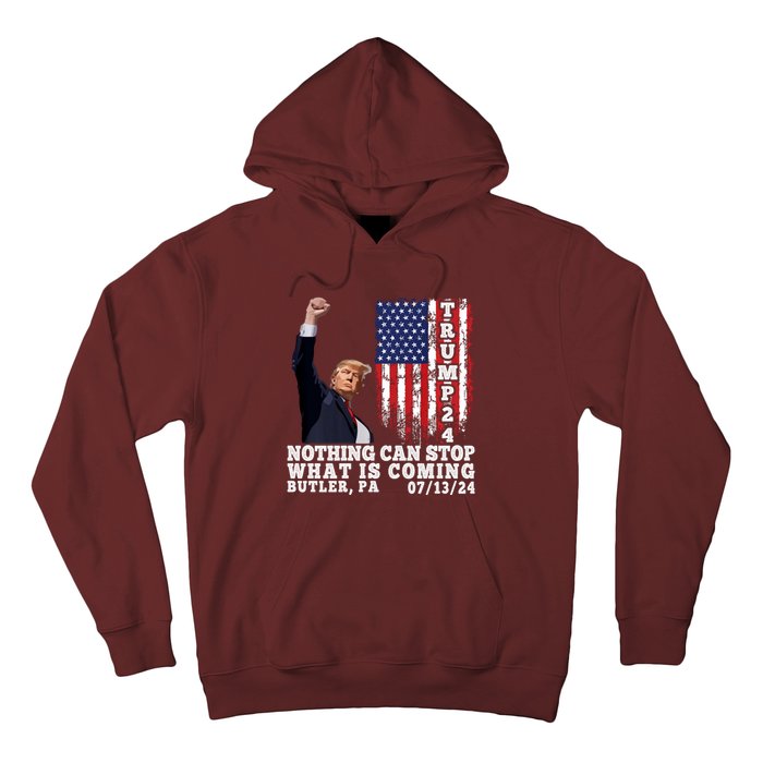 Trump Fight 2024 Butler Pennsylvania Assasination Attempt Hoodie