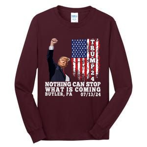 Trump Fight 2024 Butler Pennsylvania Assasination Attempt Tall Long Sleeve T-Shirt