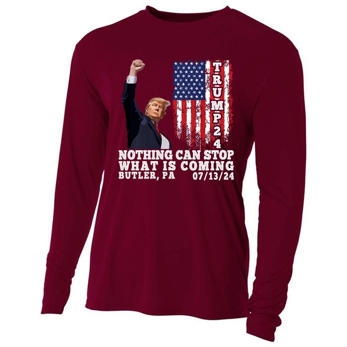 Trump Fight 2024 Butler Pennsylvania Assasination Attempt Cooling Performance Long Sleeve Crew