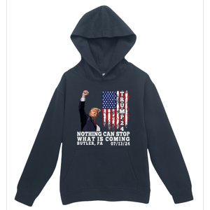 Trump Fight 2024 Butler Pennsylvania Assasination Attempt Urban Pullover Hoodie